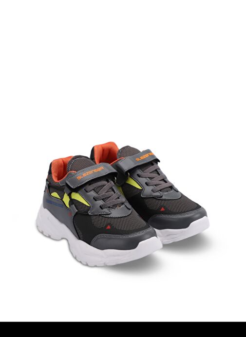 Slazenger KEKOA IN Erkek Çocuk Sneaker Ayakkabı Koyu Gri - Görsel 3