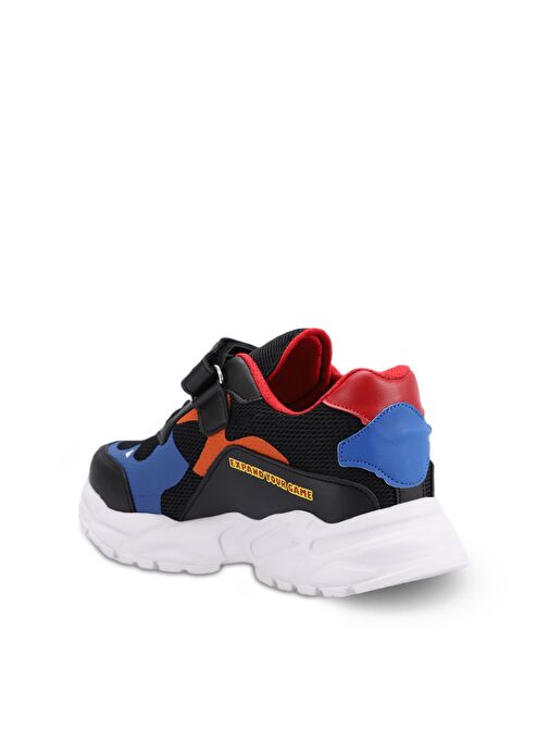 Slazenger KEKOA IN Erkek Çocuk Sneaker Ayakkabı Siyah / Mavi - Görsel 4