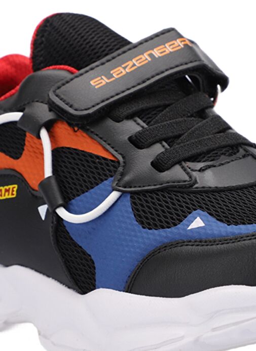 Slazenger KEKOA IN Erkek Çocuk Sneaker Ayakkabı Siyah / Mavi - Görsel 5