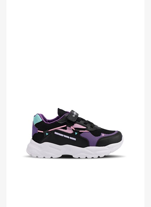 Slazenger KEKOA IN Kız Çocuk Sneaker Ayakkabı Siyah / Mor - Görsel 2