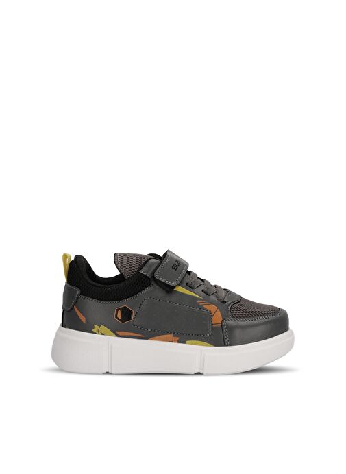 Slazenger KEPA IN Erkek Çocuk Sneaker Ayakkabı Koyu Gri / Sarı - Görsel 2