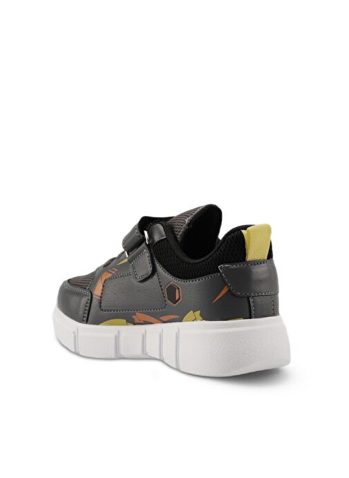 Slazenger KEPA IN Erkek Çocuk Sneaker Ayakkabı Koyu Gri / Sarı - Görsel 4