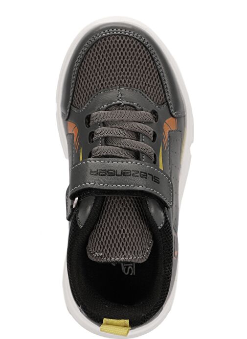 Slazenger KEPA IN Erkek Çocuk Sneaker Ayakkabı Koyu Gri / Sarı - Görsel 6