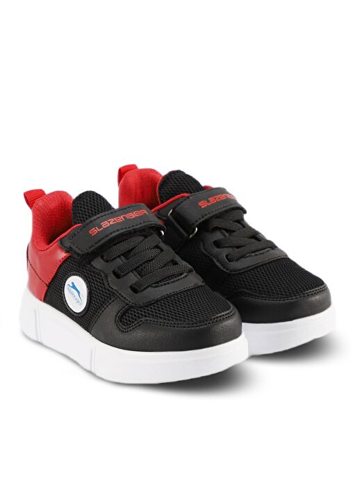Slazenger KAVITHA KTN Erkek Çocuk Sneaker Ayakkabı Siyah / Kırmızı - Görsel 3