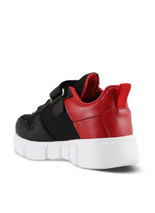 Slazenger KAVITHA KTN Unisex Çocuk Sneaker Ayakkabı Siyah / Kırmızı - Görsel 4