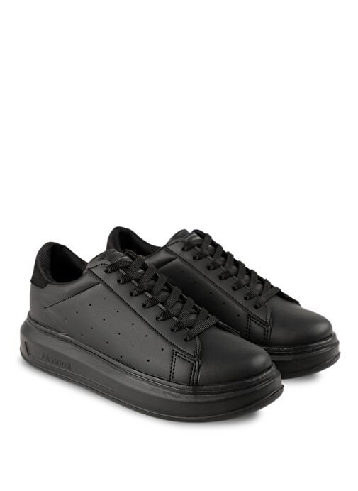 Slazenger ZARATHUSTRA I Kadın Sneaker Ayakkabı Siyah / Siyah - Görsel 3