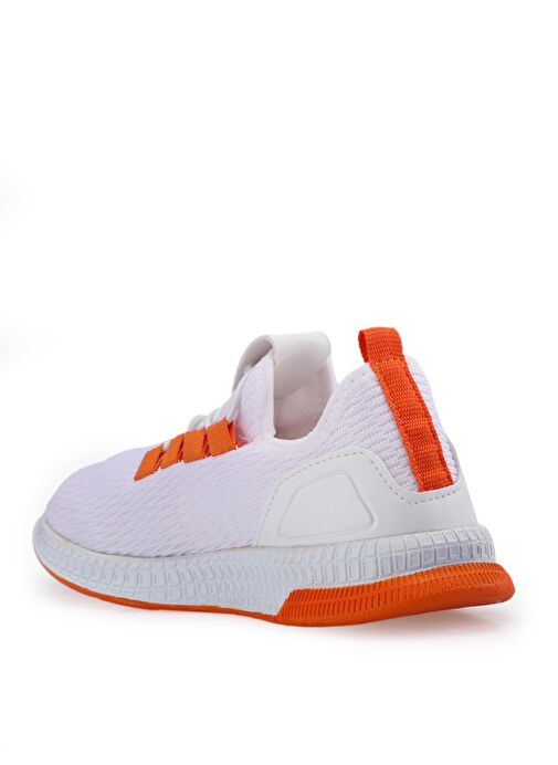 Slazenger ABENA I Kız Çocuk Sneaker Ayakkabı Beyaz / Turuncu - Görsel 4
