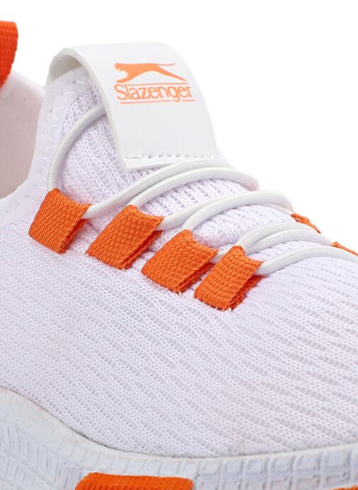 Slazenger ABENA I Kız Çocuk Sneaker Ayakkabı Beyaz / Turuncu - Görsel 5