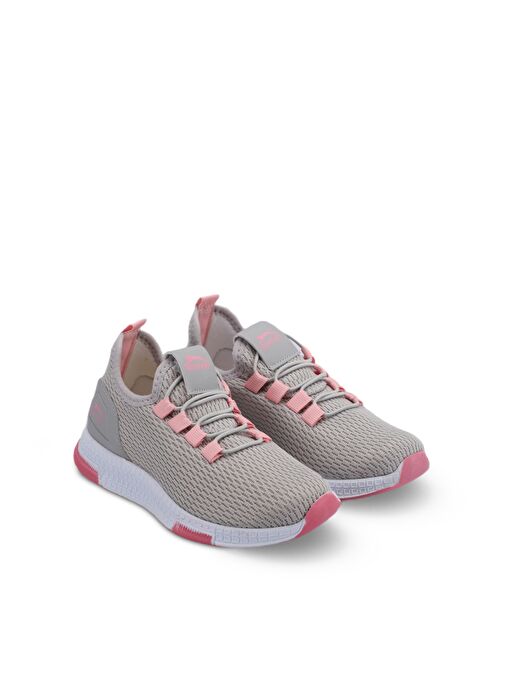 Slazenger ABENA I Kız Çocuk Sneaker Ayakkabı Gri / Pembe - Görsel 3
