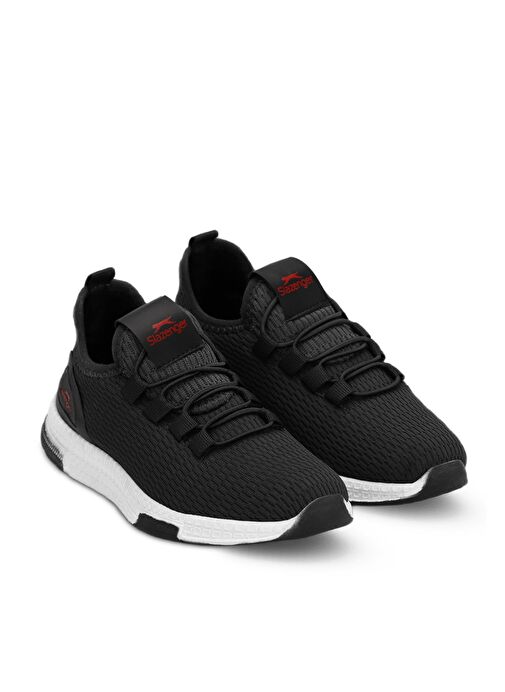 Slazenger ABENA I Erkek Çocuk Sneaker Ayakkabı Siyah / Kırmızı - Görsel 3
