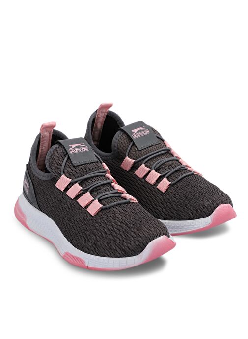 Slazenger ABENA I Kız Çocuk Sneaker Ayakkabı Koyu Gri / Pembe - Görsel 3