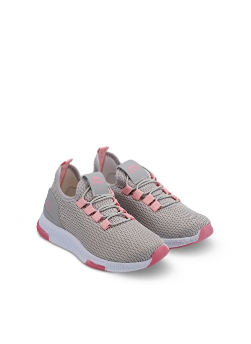 Slazenger ABENA I Kız Çocuk Sneaker Ayakkabı Gri / Pembe - Görsel 3