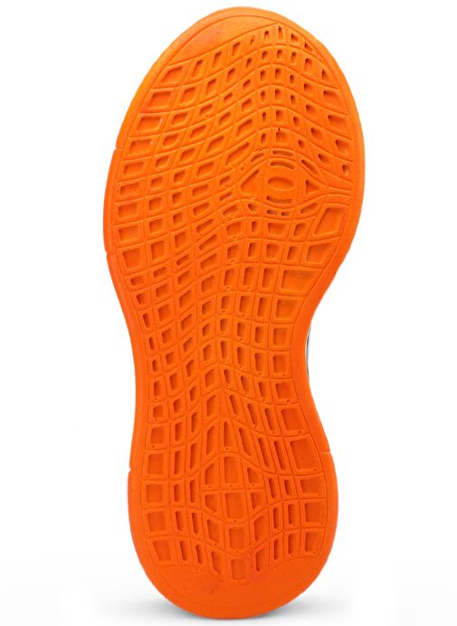 Slazenger ABENA I Unisex Çocuk Sneaker Ayakkabı Koyu Gri / Turuncu - Görsel 8