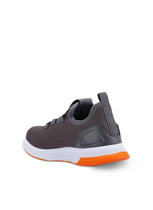 Slazenger ABENA I Unisex Çocuk Sneaker Ayakkabı Koyu Gri / Turuncu - Görsel 4