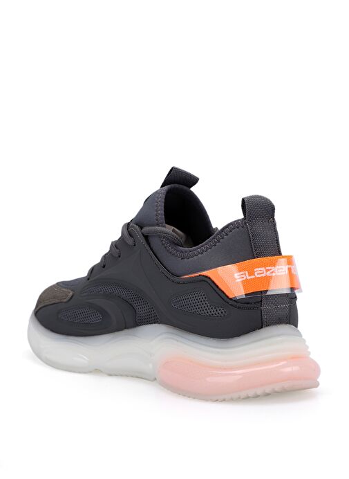 Slazenger BANDERS IN Erkek Sneaker Ayakkabı Koyu Gri - Görsel 4