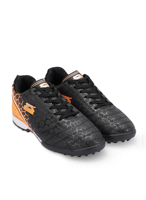 Slazenger DANGER I HS Erkek Çocuk Futbol Ayakkabı Siyah / Turuncu - Görsel 3