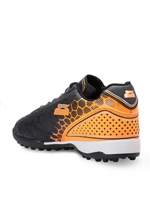 Slazenger DANGER I HS Erkek Çocuk Futbol Ayakkabı Siyah / Turuncu - Görsel 4