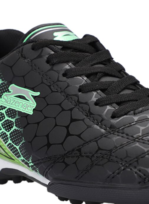 Slazenger DANGER I HS Erkek Çocuk Futbol Ayakkabı Siyah / Yeşil - Görsel 5
