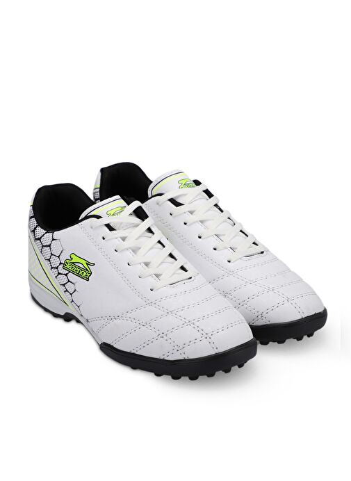 Slazenger DANGER I HS Erkek Çocuk Futbol Ayakkabı Beyaz / Yeşil - Görsel 3