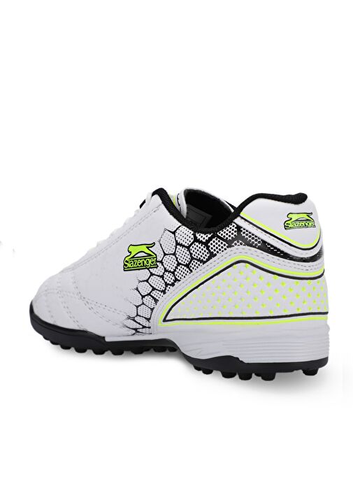 Slazenger DANGER I HS Erkek Çocuk Futbol Ayakkabı Beyaz / Yeşil - Görsel 4