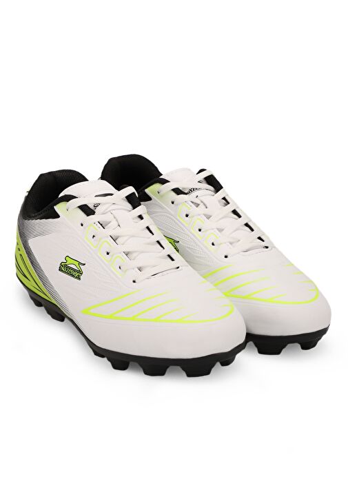 Slazenger DANGER I KR Erkek Futbol Ayakkabı Beyaz / Yeşil - Görsel 3