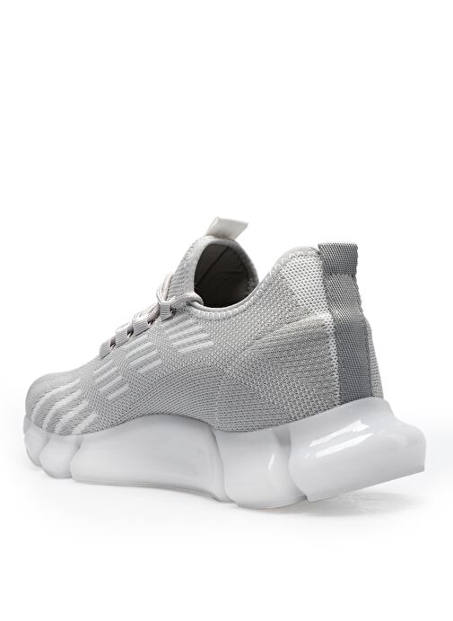 Slazenger ZANDER Erkek Sneaker Ayakkabı Gri / Beyaz - Görsel 4