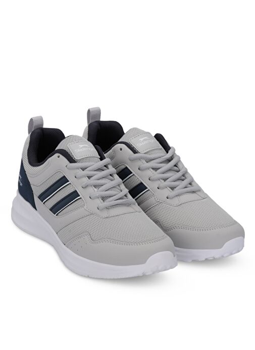 Slazenger OMIROS I Erkek Sneaker Ayakkabı Gri / Lacivert - Görsel 3