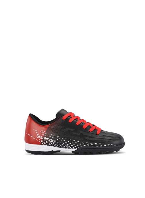 Slazenger SCORE I HS Erkek Çocuk Futbol Ayakkabı Siyah / Kırmızı - Görsel 2