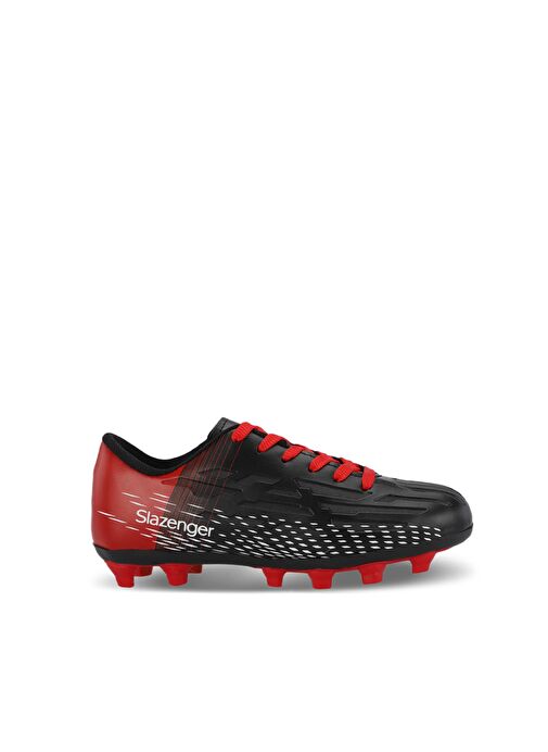 Slazenger SCORE I KRP Erkek Çocuk Futbol Ayakkabı Siyah / Kırmızı - Görsel 2