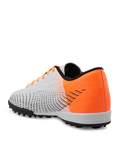Slazenger SCORE I HS Erkek Çocuk Futbol Ayakkabı Beyaz / Turuncu - Görsel 4