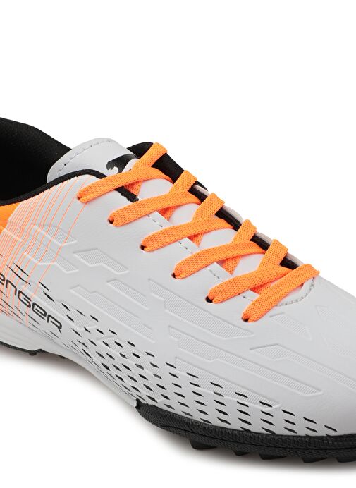 Slazenger SCORE I HS Erkek Çocuk Futbol Ayakkabı Beyaz / Turuncu - Görsel 5