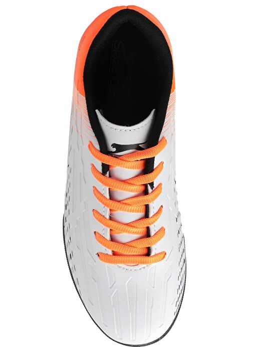 Slazenger SCORE I HS Erkek Çocuk Futbol Ayakkabı Beyaz / Turuncu - Görsel 6