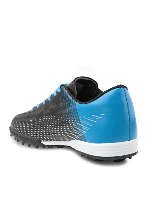 Slazenger SCORE I HS Erkek Çocuk Futbol Ayakkabı Siyah / Saks Mavi - Görsel 4