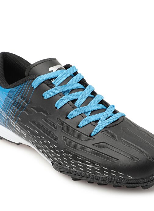 Slazenger SCORE I HS Erkek Çocuk Futbol Ayakkabı Siyah / Saks Mavi - Görsel 5