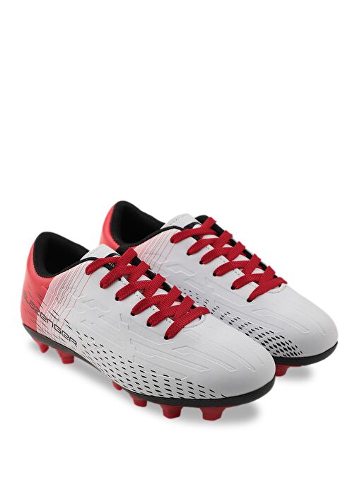 Slazenger SCORE I KRP Erkek Çocuk Futbol Ayakkabı Beyaz / Kırmızı - Görsel 3
