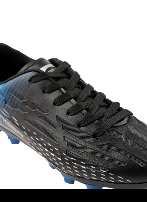 Slazenger SCORE I KRP Erkek Çocuk Futbol Ayakkabı Siyah / Saks Mavi - Görsel 5