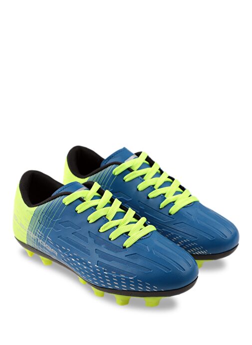 Slazenger SCORE I KRP Erkek Çocuk Futbol Ayakkabı Mavi / Sarı - Görsel 3