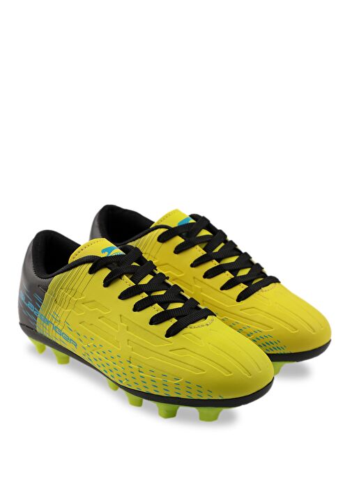 Slazenger SCORE I KRP Erkek Çocuk Futbol Ayakkabı Neon Sarı / Siyah - Görsel 3