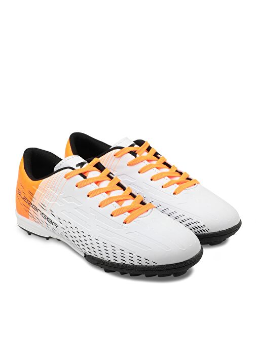 Slazenger SCORE I HS Erkek Futbol Ayakkabı Beyaz / Turuncu - Görsel 3