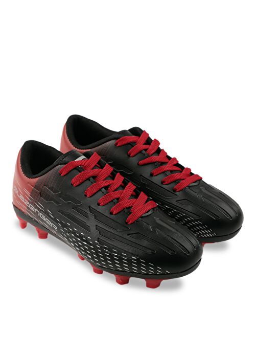 Slazenger SCORE I KR Erkek Futbol Ayakkabı Siyah / Kırmızı - Görsel 3