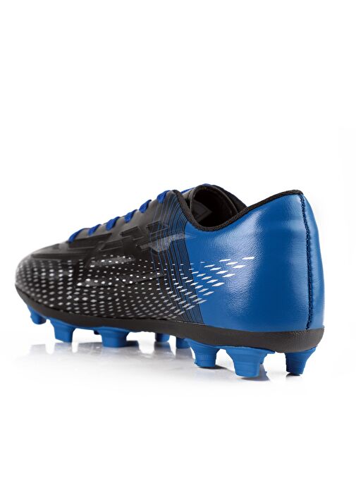 Slazenger SCORE I KR Erkek Futbol Ayakkabı Siyah / Saks Mavi - Görsel 4