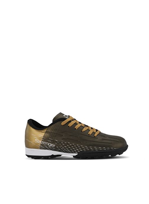 Slazenger SCORE I HS Erkek Çocuk Futbol Ayakkabı Haki / Altın - Görsel 2