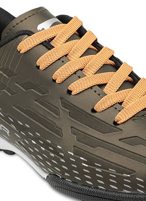 Slazenger SCORE I HS Erkek Çocuk Futbol Ayakkabı Haki / Altın - Görsel 5