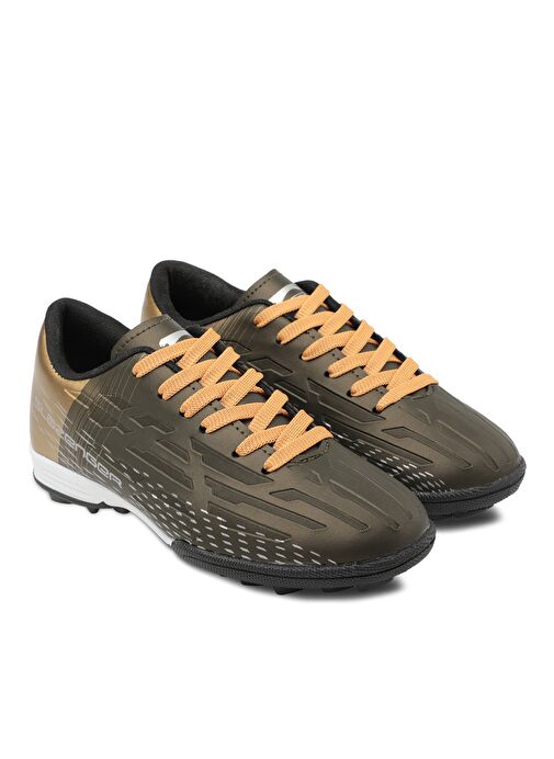 Slazenger SCORE I HS Erkek Çocuk Futbol Ayakkabı Haki / Altın - Görsel 3