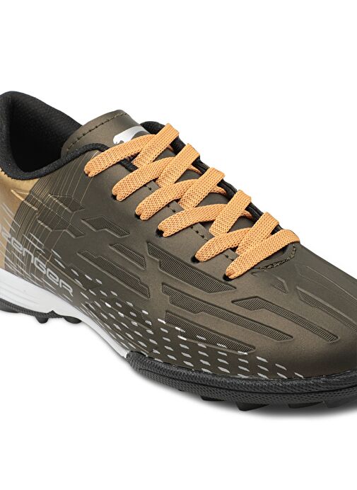 Slazenger SCORE I HS Erkek Çocuk Futbol Ayakkabı Haki / Altın - Görsel 5