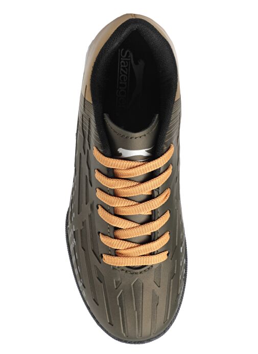 Slazenger SCORE I HS Erkek Çocuk Futbol Ayakkabı Haki / Altın - Görsel 6