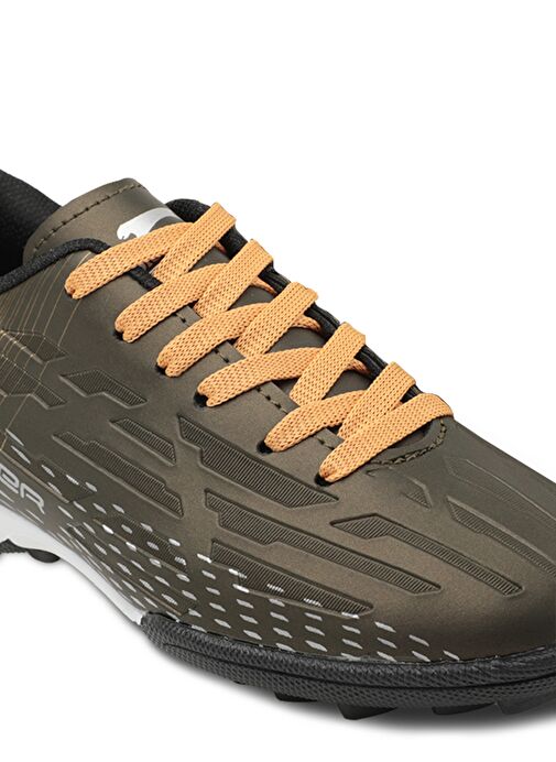 Slazenger SCORE I HS Erkek Futbol Ayakkabı Haki / Altın - Görsel 5