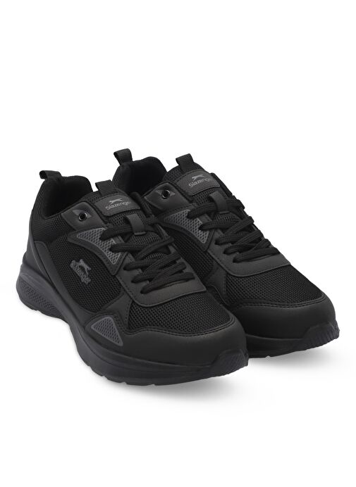 Slazenger GAIN GA Erkek Sneaker Ayakkabı Siyah / Koyu Gri - Görsel 3