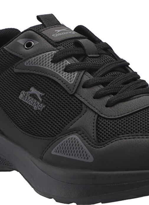 Slazenger GAIN GA Erkek Sneaker Ayakkabı Siyah / Koyu Gri - Görsel 5