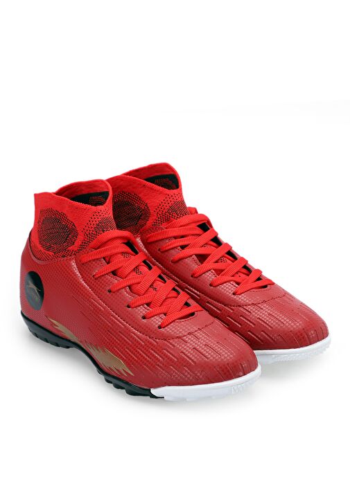 Slazenger HADAS HS Erkek Futbol Ayakkabı Kırmızı - Görsel 3